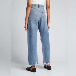 Agolde 90’s Pinch Waist Jeans high rise straight leg 100% cotton light denim